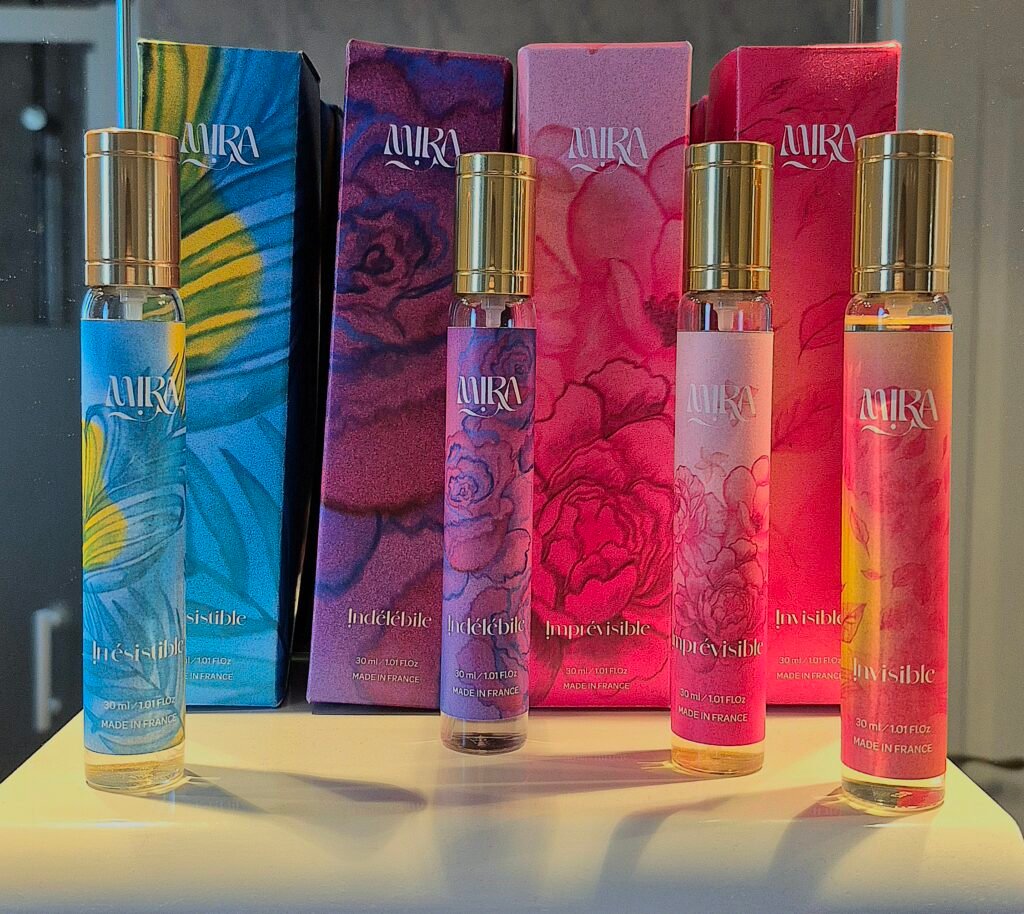 flacons et boites de parfums